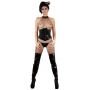 Latex waist cincher black xl
