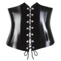Latex waist cincher black xl