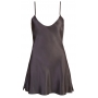 Satin chemise black xl