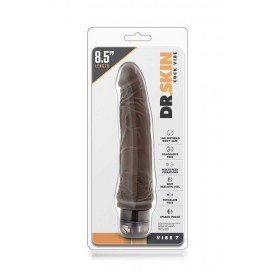 Вибратор реалистичный dr skin cock vibe 7inch chocolate