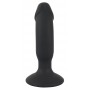 Анальная вибровтулка Black Velvets Rechargeable Plug, черная