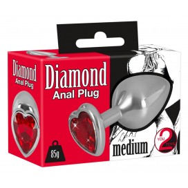 Diamond butt plug medium