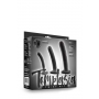 3-daļīgs dildo komplekts 9-15cm melns - Temptasia