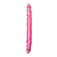 Divpusējs dildo 35cm rozā - b yours