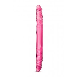 Divpusējs dildo 35cm rozā - b yours