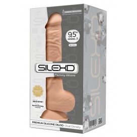 Dubultā blīvuma dildo 24cm miesas krāsa - Silexd model 3