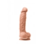 Dubultā blīvuma dildo ar sēkliniekiem 17 cm - Colours