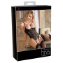 Avatud satiinist body 80c/m must avatud peen