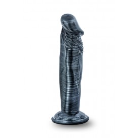 Jet ebony 6inch dildo ebony metallic