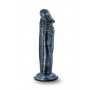 Jet ebony 6inch dildo ebony metallic