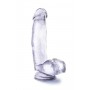 Klasiskais dildo 14,0cm caurspīdīgs - b yours - sweet n hard