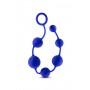 Performance silicone anal beads indigo