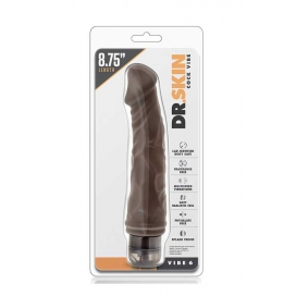 Вибратор реалистичный dr skin cock vibe 6 flesh