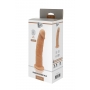 Телесный фаллоимитатор на присоске dildo 7.5inch - 19 см.