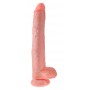 Dildo munanditega 36cm ihuvärvi - King cock