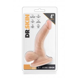 Klassikaline dildo 9cm ihuvärvi - dr. skin - mini cock