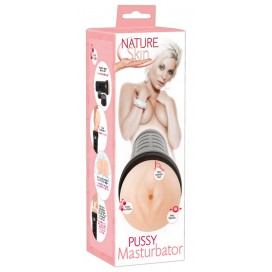 Мастурбатор в колбе pussy masturbator nature skin, телесный