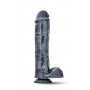 Reālistiskais dildo 22cm melns - jet onyx