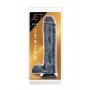 Reālistiskais dildo 22cm melns - jet onyx