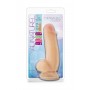 Biezs dildo ar sēkliniekiem 18 cm miesas krāsa - Au naturel fat boy