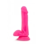 Neo 6inch dual density cock neon pink