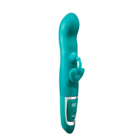 Kliitori stimulaatoriga vibraator - Quickshot 10cm roheline