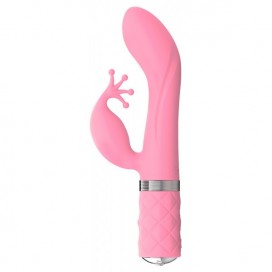 G-punkta vibrators ar klitora stimulāciju rozā - pillow talk kinky