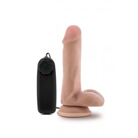 Vibrejošs dildo ar pulti 15 cm miesas krāsa - dr. skin dr. rob