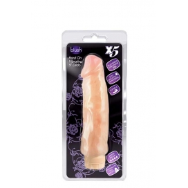 Вибратор реалистичный x5 plus vibrating hard on beige