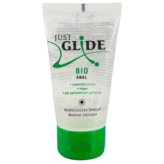 Anal Water/bio glycerine-based lubricant - Just glide 50 ml