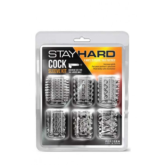 Stay hard cock sleeve kit clear