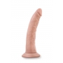 Классический дилдо 17.5cm телесный dr. skin cock suction cup vanilla