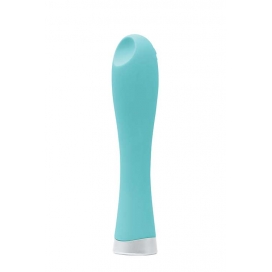 Вибромассажер с вогнутым дизайном кончика luxe candy turquoise, бирюзовый