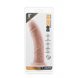 Dr. skin 8inch cock suction cup vanilla