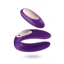 Couple's vibrator - Satisfyer double plus remote purple