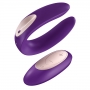 Couple's vibrator - Satisfyer double plus remote purple