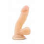 Reālistisks dildo ar sēkliniekiem 16 cm miesas krāsa - au naturel