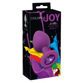 Colorful joy jewel purple plug