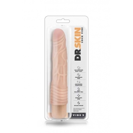 Вибратор реалистичный dr skin cock vibe 2 flesh