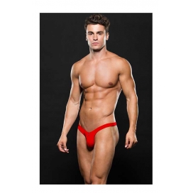 Mikrošķiedras string biksītes sarkanas l/xl - envy