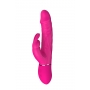 Reālistisks vibrators ar klitora stimulatoru 21.3cm rozā - Cocky Rabbit