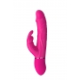 Reālistisks vibrators ar klitora stimulatoru 21.3cm rozā - Cocky Rabbit
