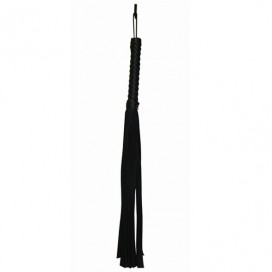 S&m - black faux leather flogger