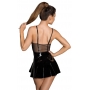 Vinyl mini dress l