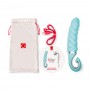 Textured G-spot vibrator made of Bioskin - Gvibe - Gjack 2 Tiffany mint