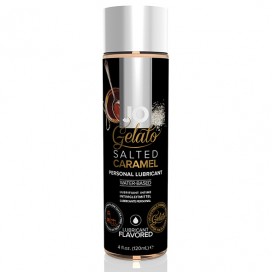 Вкусовой лубрикант на водной основе с ароматом соленой карамели «jo gelato salted caramel flavored lubricant», объем 120 мл, system jo kemjo44023