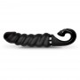 Textured G-spot vibrator made of Bioskin - Gvibe - Gjack 2 Black