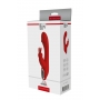 Kliitori stimulatsiooniga vibraator punane 21cm - Dream Toys Artemis