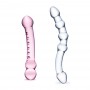 Glas - pleasure set double pleasure glass dildo set