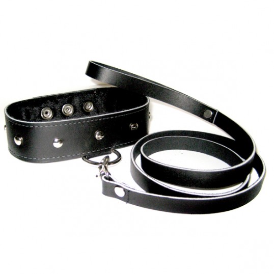 Sportsheets - leather collar & leash set